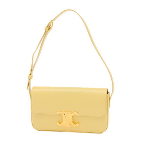 Celine Triomphe Claude Shoulder Bag Beige Calfskin - Picture 1 of 6